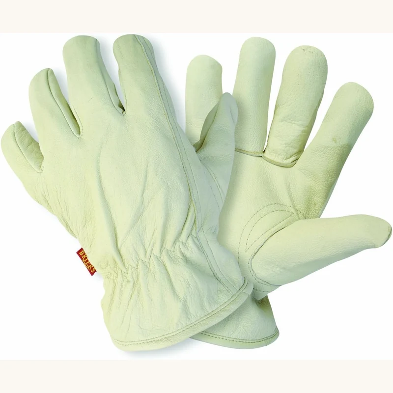 Briers Lined Hide Gloves White Large